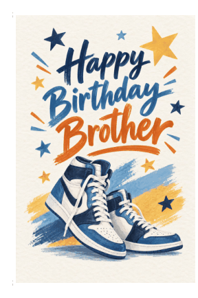 Preview of Happy Birthday Card for Brother