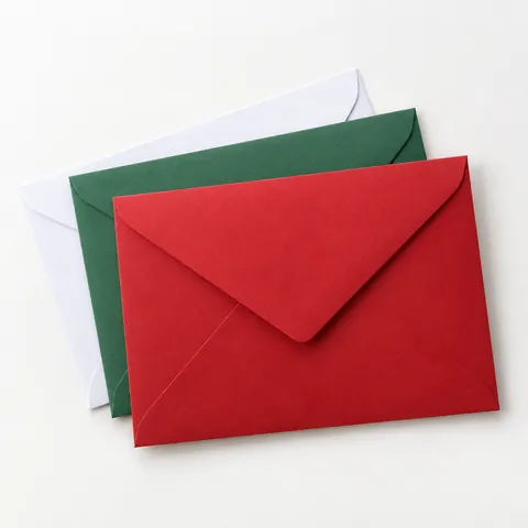 Christmas card envelopes